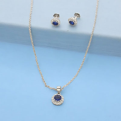 "Classic 925 Silver Pendant Set - JPAUG-24-007 - Click here to View more details about this Product